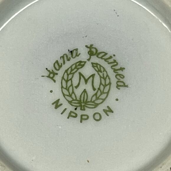 Old Noritake Handpainted Vase & Dish Sailing Ship Windmill Japan - Picture 12 of 16